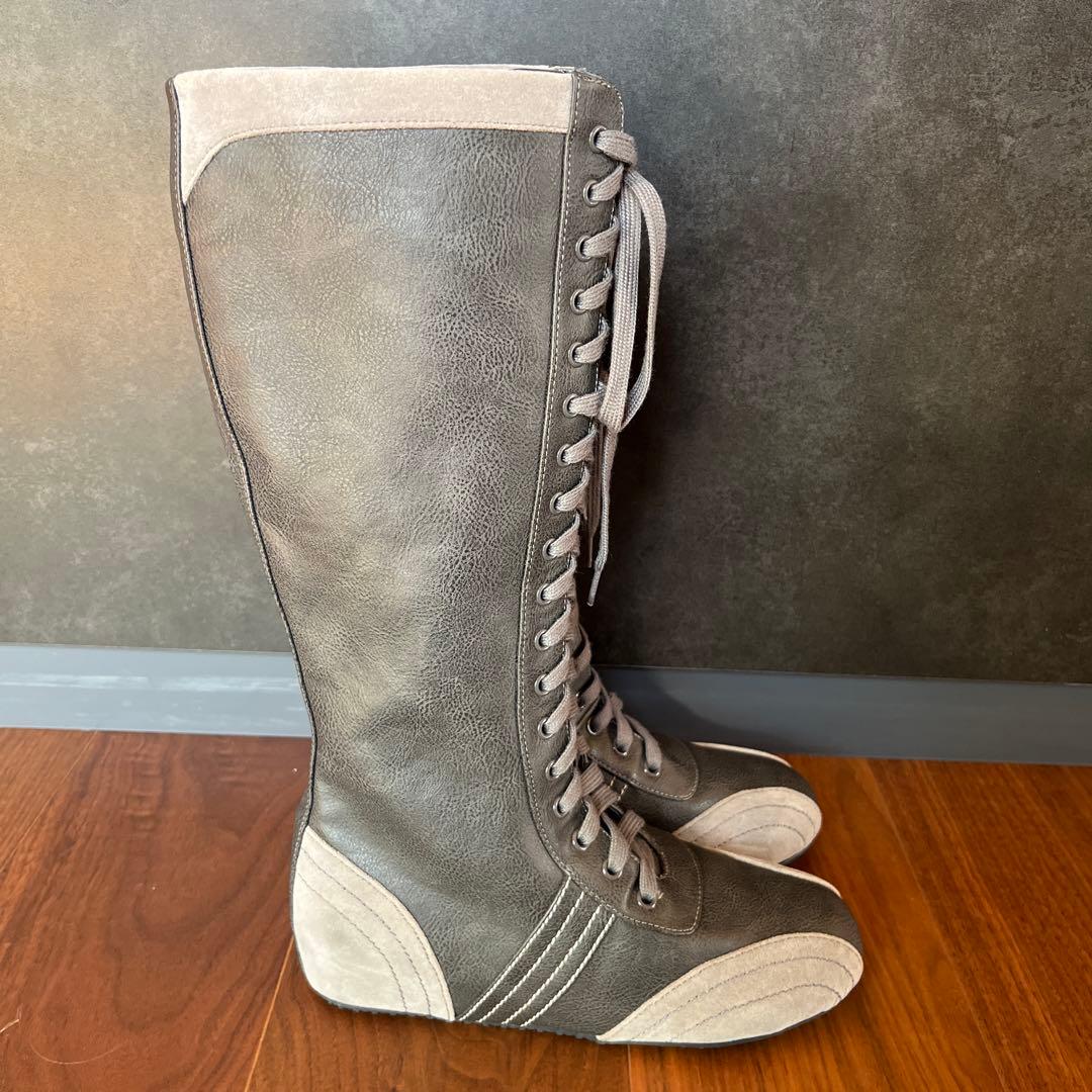 LAGUA GEM ラグアジェム　オーバーハイシューズ　サイズM グレー