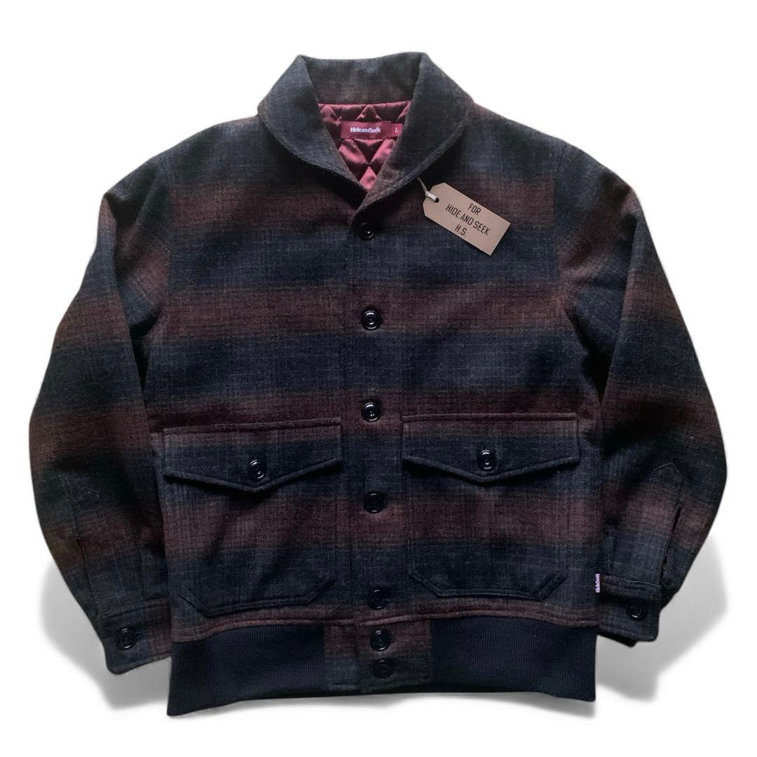 HIDEANDSEEKWool Check Buruzon 【USED】
