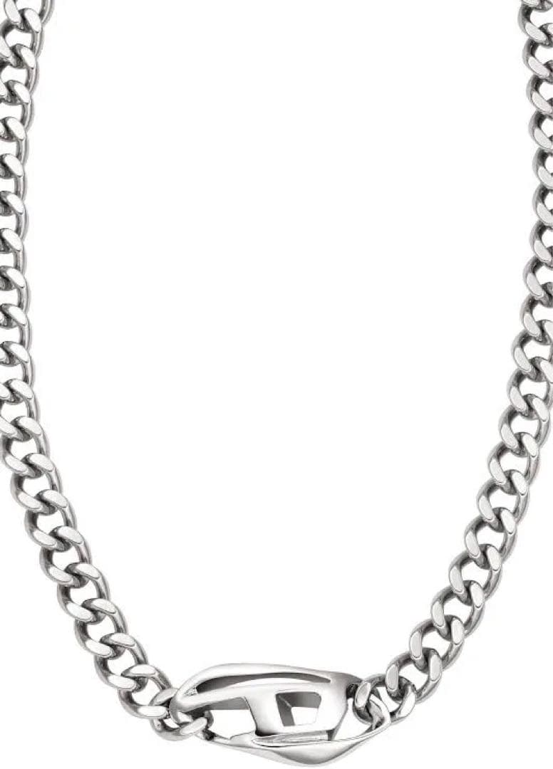 あ*情様 【値下げ可】DIESEL シルバーチェーンネックレス DX1412