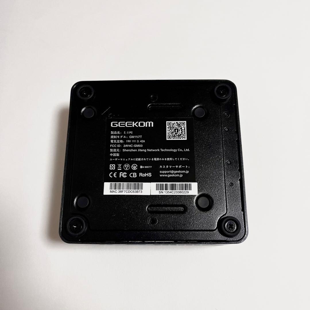ミニPC GEEKOM MINI IT11 i7 11390H M.2 1TB