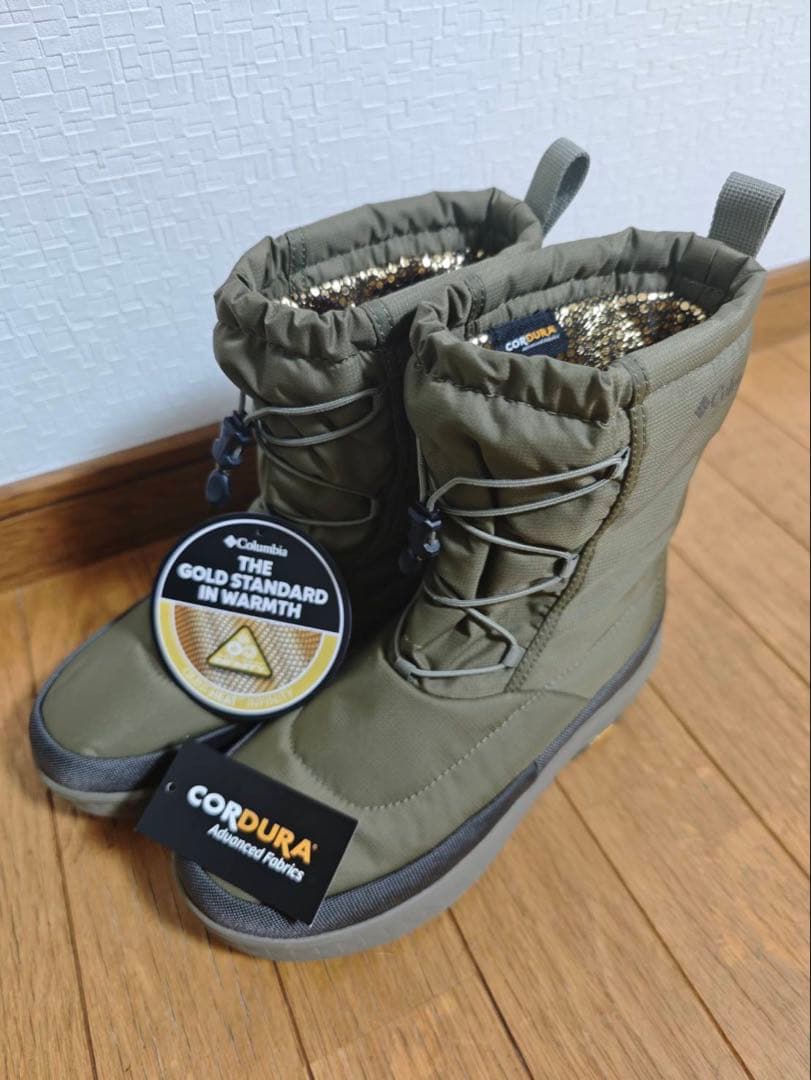Columbia 防水 スノーブーツ イエローテイル オムニヒート25cm