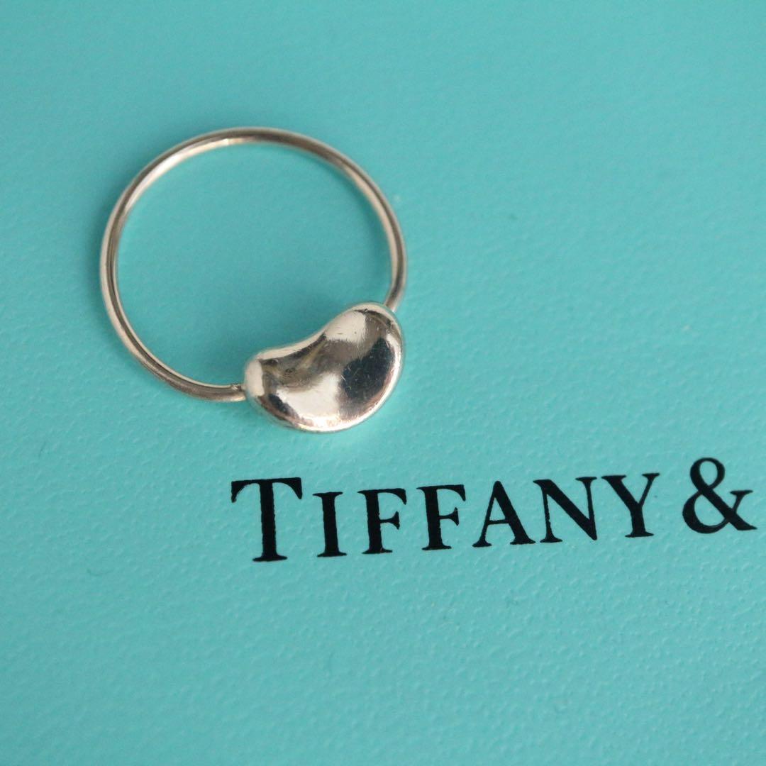 袋箱有り✨美品✨約12.5号ティファニー ビーンリングシルバー 925