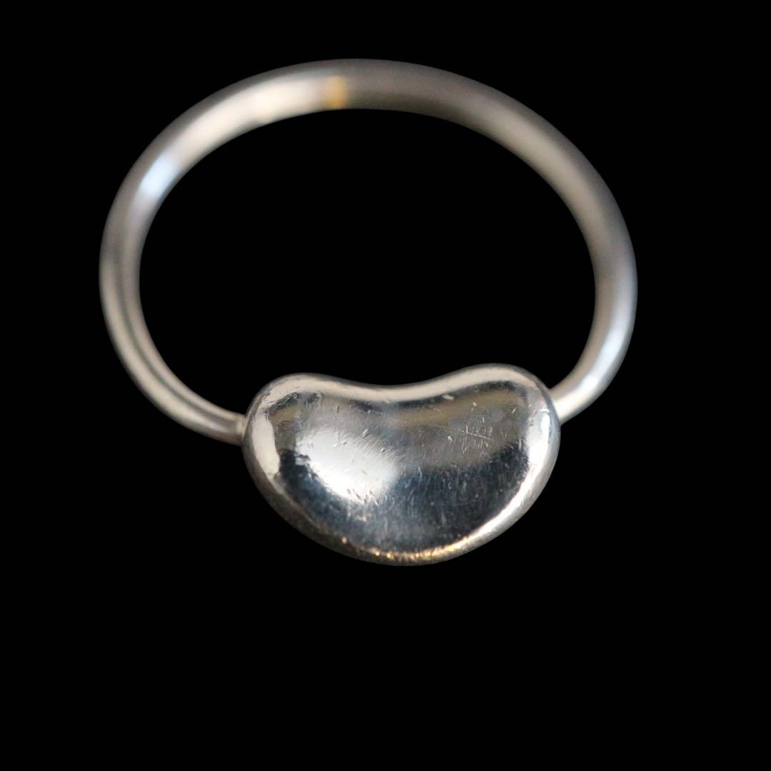 袋箱有り✨美品✨約12.5号ティファニー ビーンリングシルバー 925