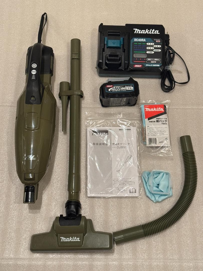Makita 40V充電式クリーナー(紙パック) CL002G オリーブグリーン