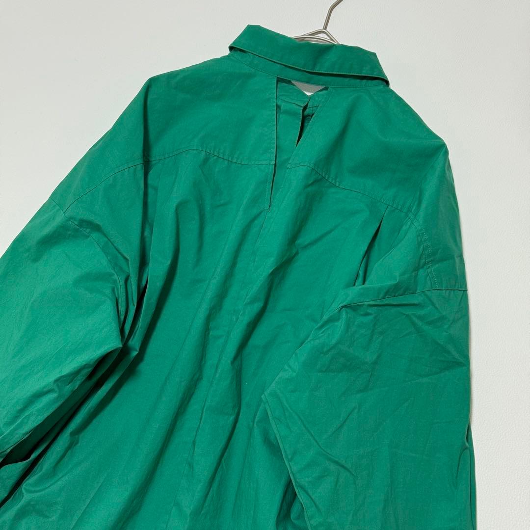 希少✨ LE PHIL ルフィル　スビンタイプライターブラウス グリーン 緑