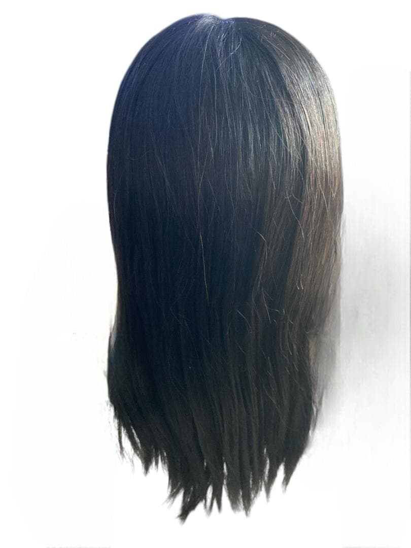 【新品未使用】美容師カットウィッグ練習用　4体　人毛90％