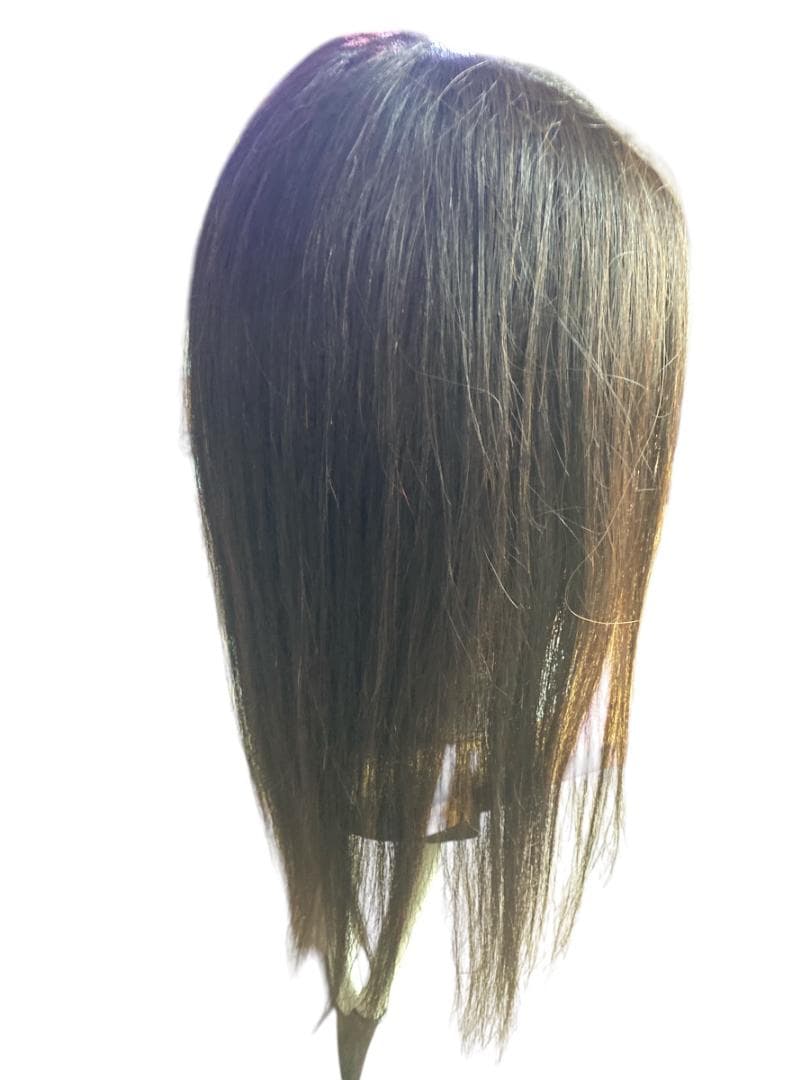 【新品未使用】美容師カットウィッグ練習用　4体　人毛90％