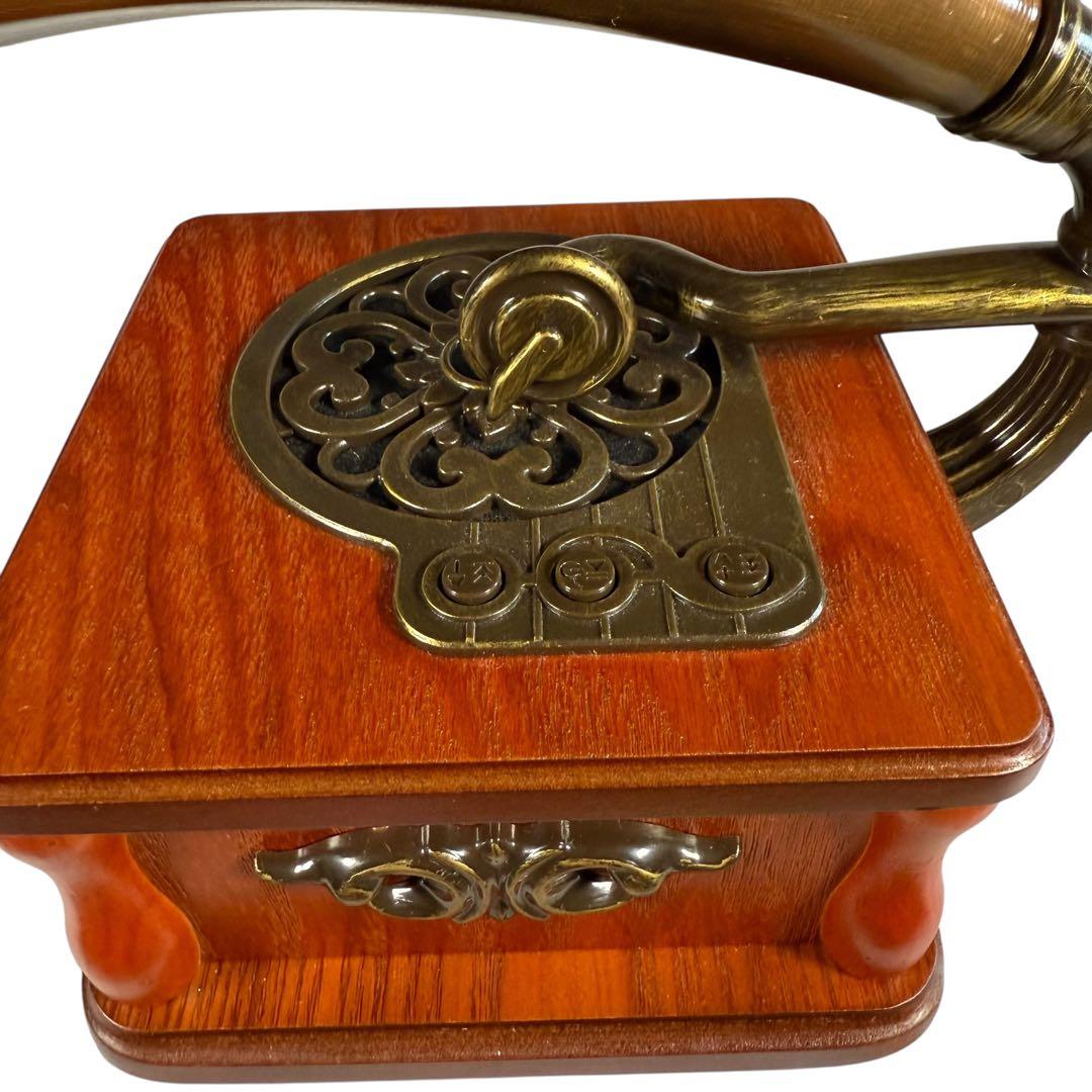 【高音質】Bluetooth対応 レトロ蓄音機　アンティーク　昭和レトロ