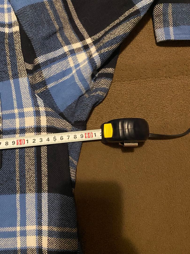 SUGAR ネルシャツ X-LARGE 青・黒・白チェック