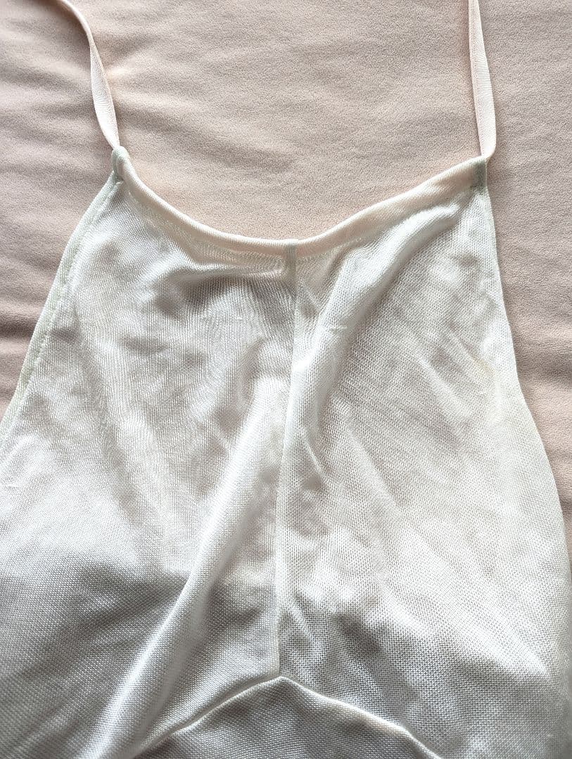 CHANEL ホワイト メッシュ キャミソール