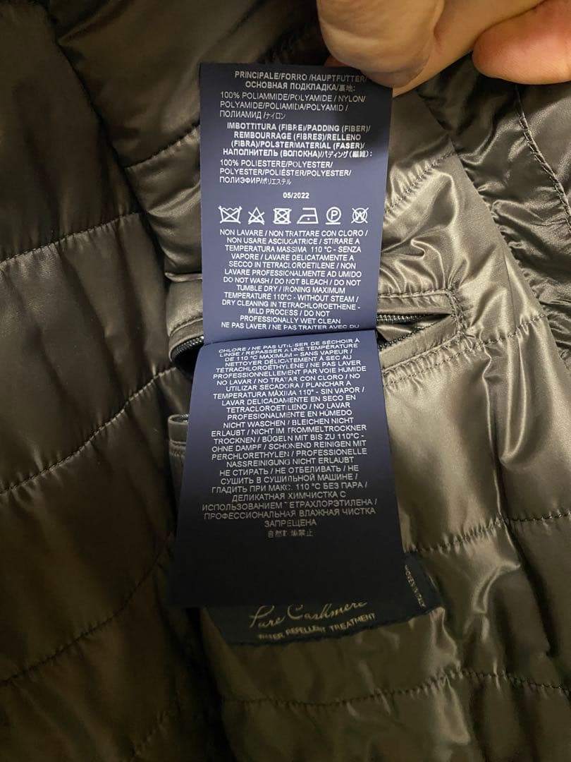 HERNO ヘルノ コロンボ　カシミヤ　チェスターコート ライトグレー 48