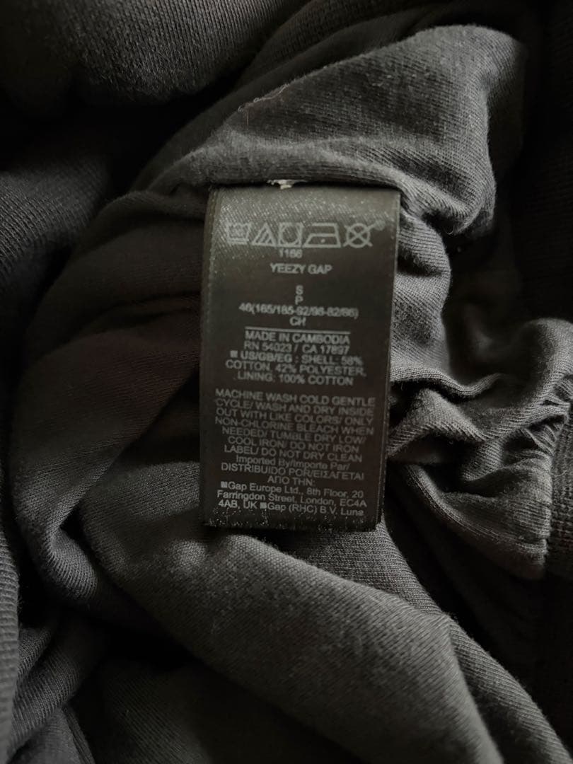 YEEZY×GAP×BALENCIAGA logo hoodie black