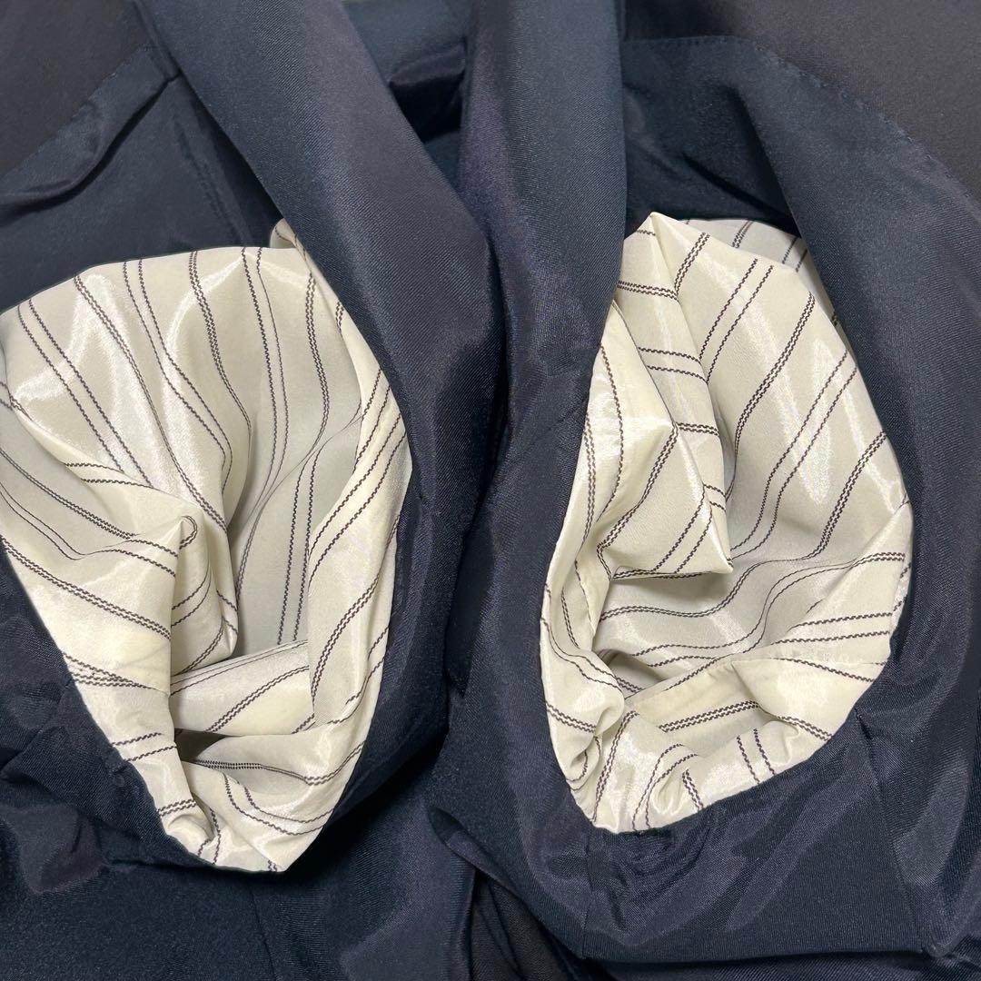 極美品✨ セオリーリュクス スーパー120 パンツスーツ XL位 ネイビー