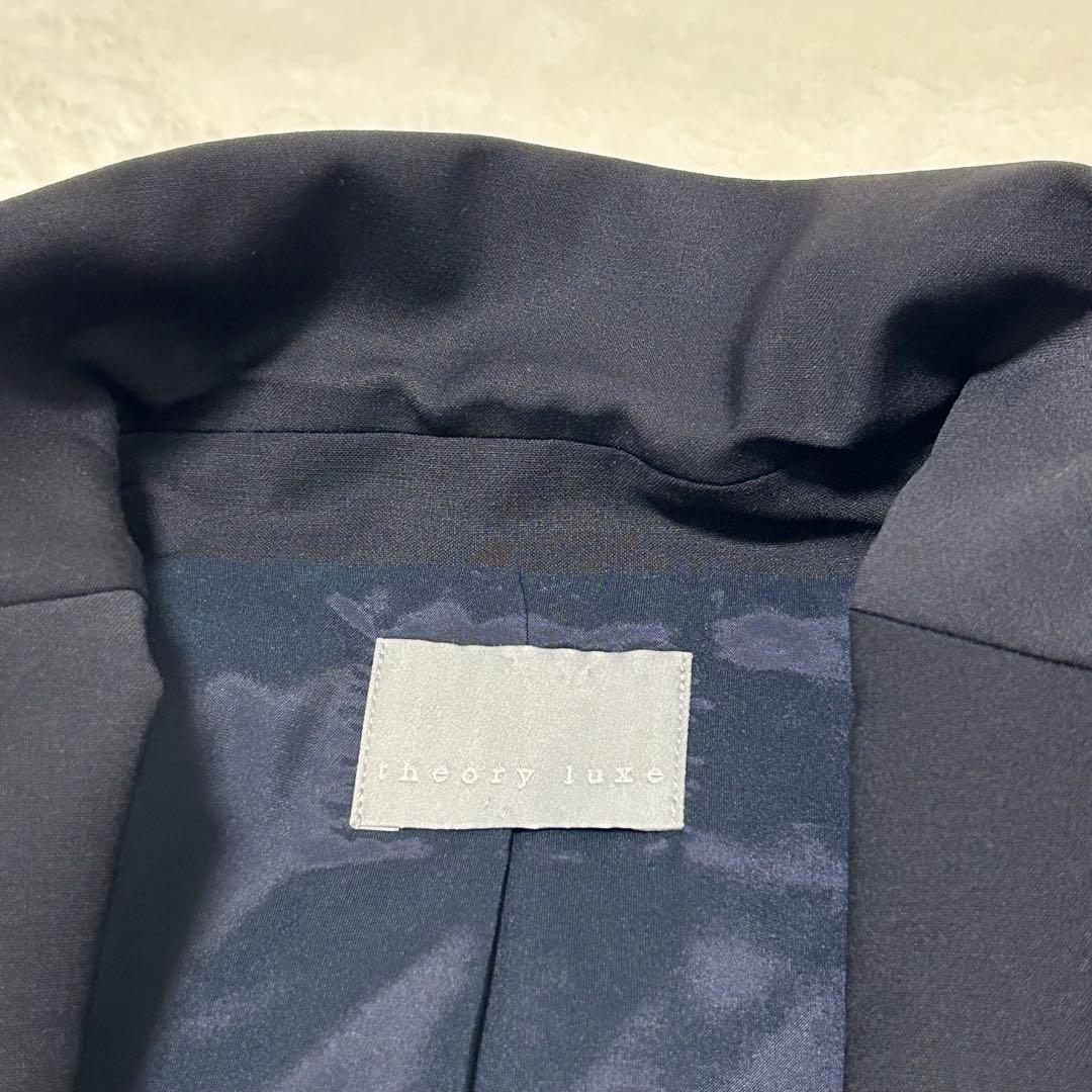 極美品✨ セオリーリュクス スーパー120 パンツスーツ XL位 ネイビー