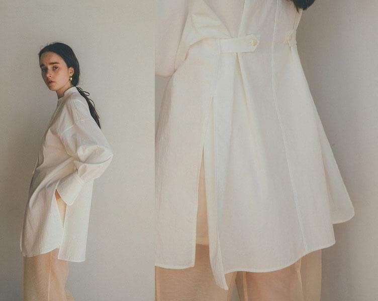 ■おまとめ■美品 CLANE ピンタックブラウス スタンドカラーブラウス