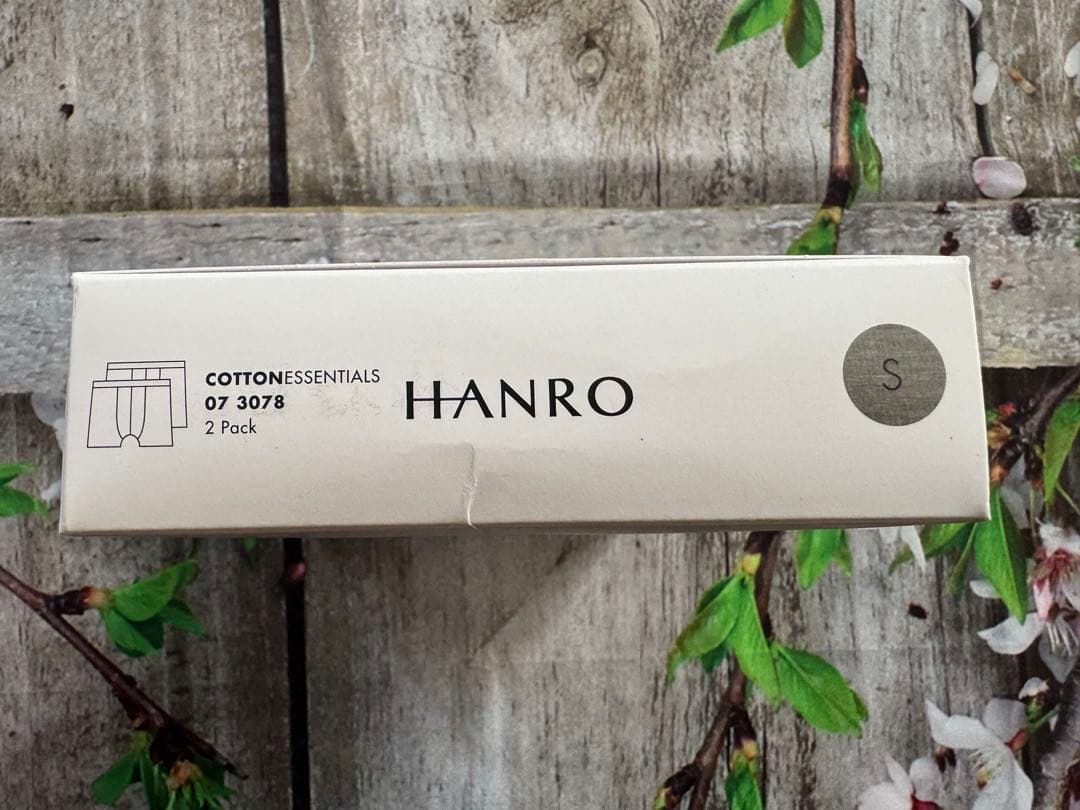 新品❣️【HANRO】ハンロ ボクサー 2パック グレー S