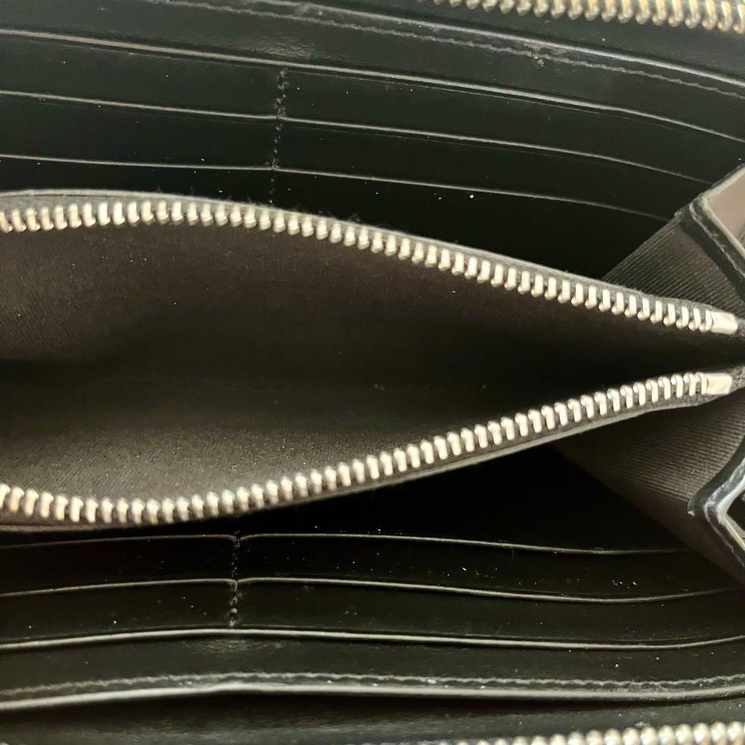 人気　Burberry バーバリー　長財布　レザー　ブラック　ロゴ　黒