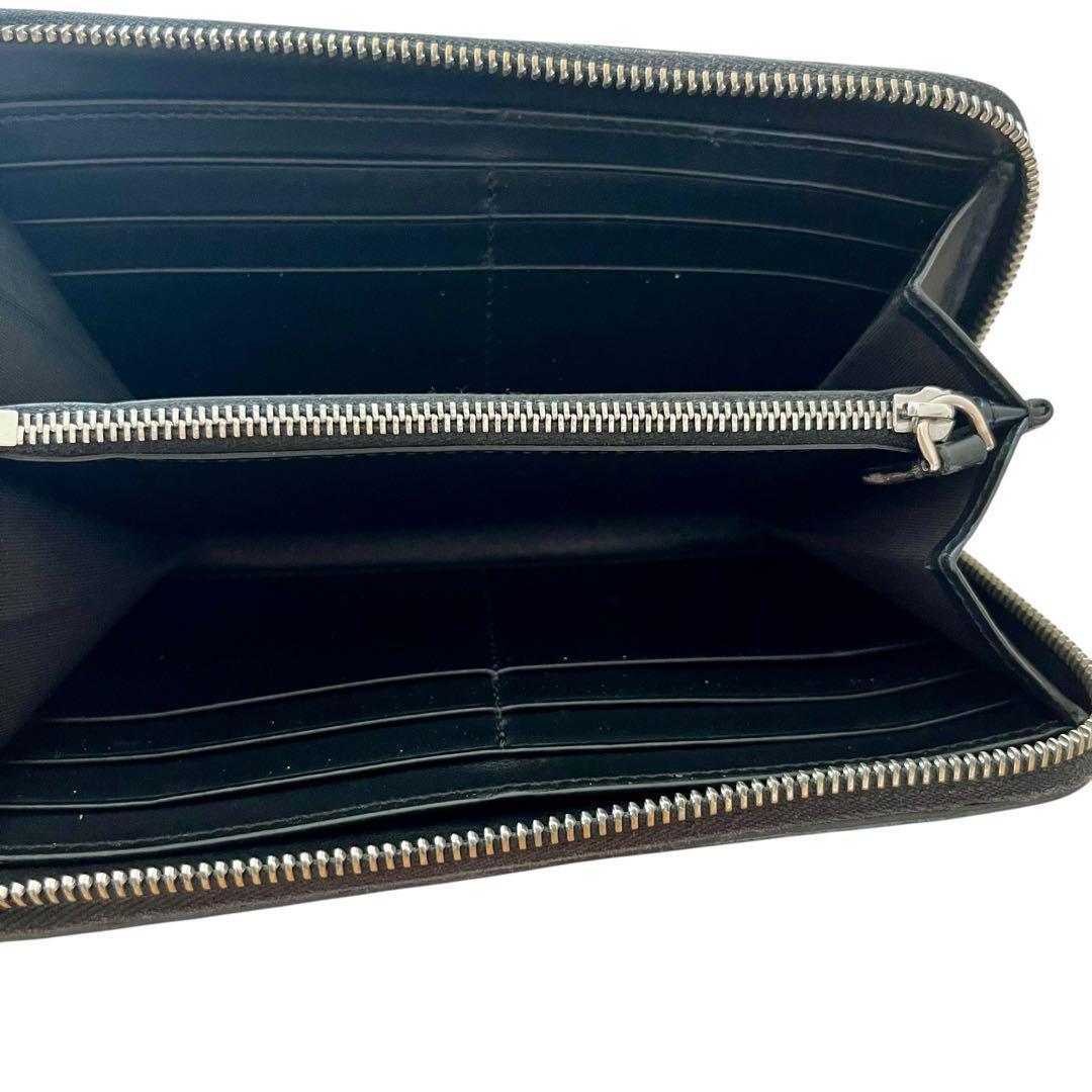 人気　Burberry バーバリー　長財布　レザー　ブラック　ロゴ　黒