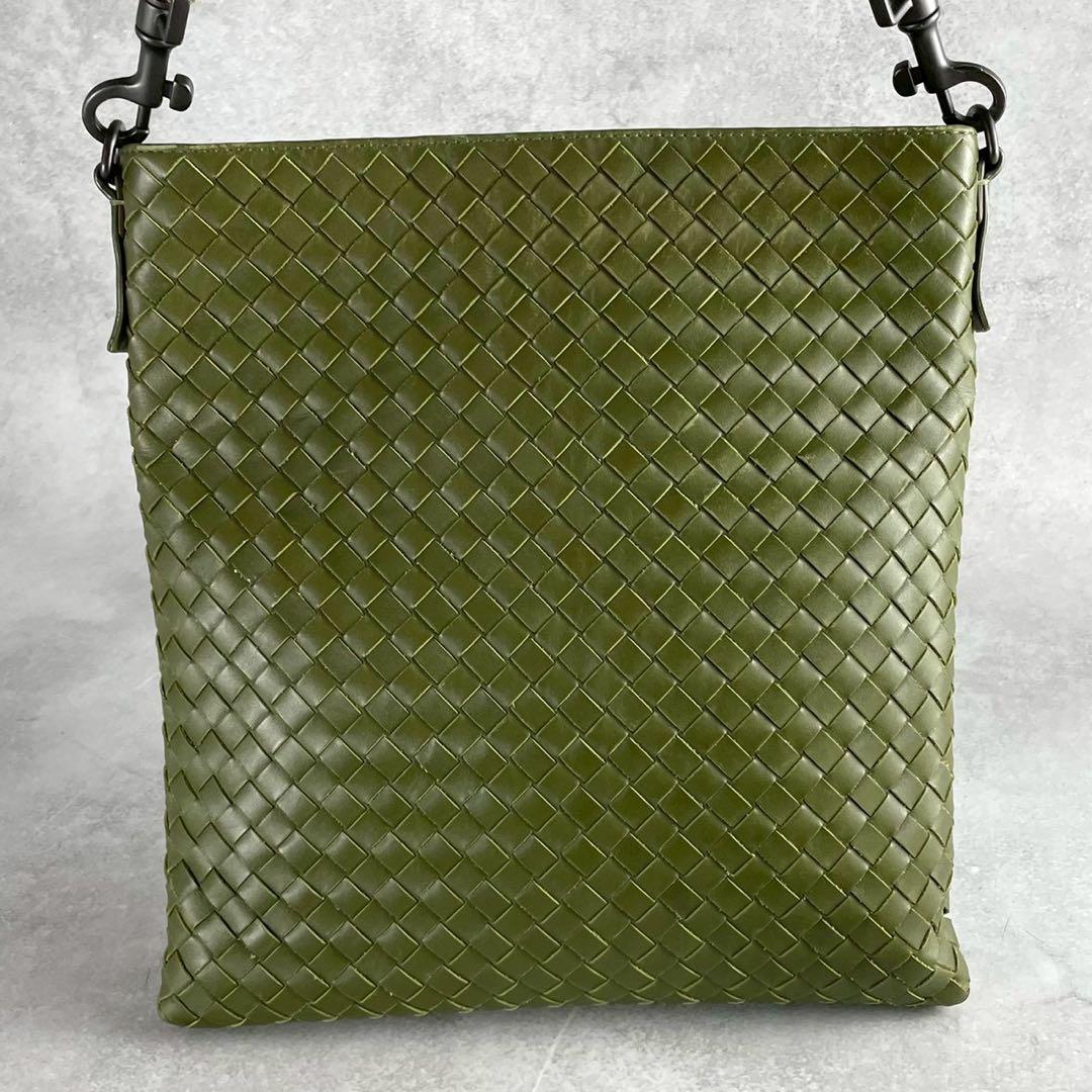 ボッテガベネタ イントレチャート ショルダーバッグ グリーン 276356