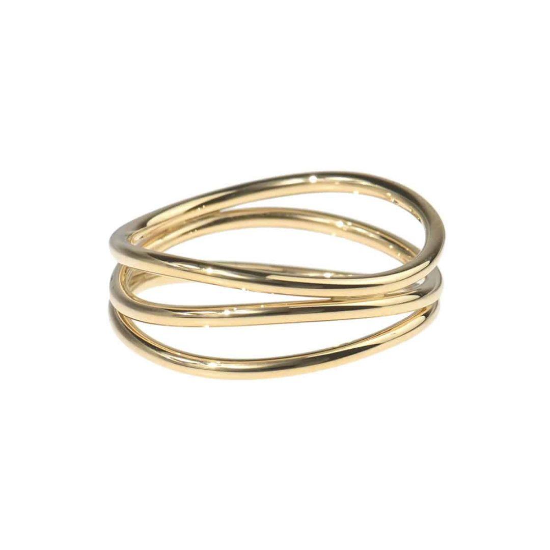 Tiffany ティファニー　エルサ・ペレッティ ウェーブ3ロウ リング 13号