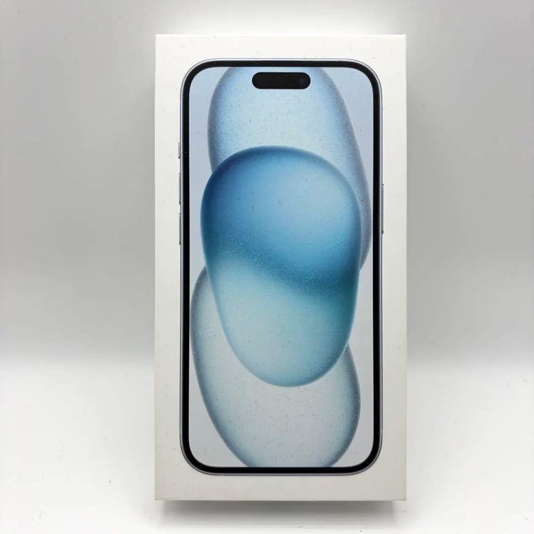 iPhone15 256GB ブルー SIMフリー美品 バッテリー100% 箱付