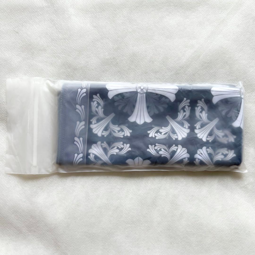 クロムハーツ メガネケース レザー クロスパッチ ダガーファスナー クロス