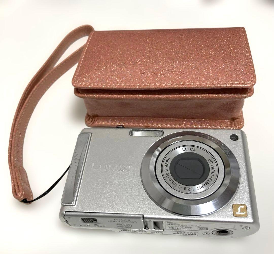 Panasonic ルミックス DMC -FS10 ラメ入ピンクベージュケース付