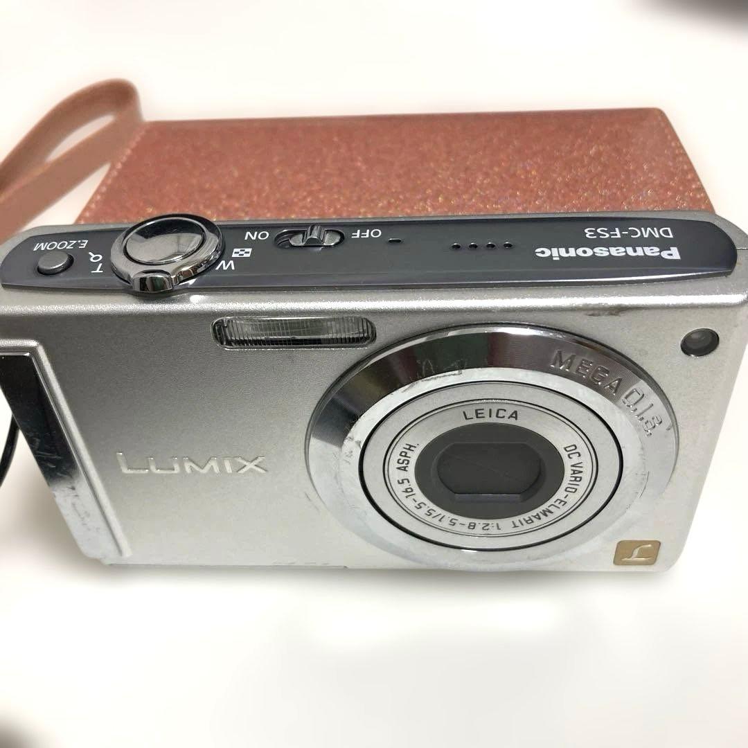 Panasonic ルミックス DMC -FS10 ラメ入ピンクベージュケース付