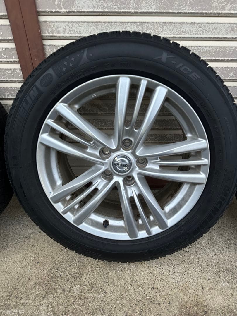 V36スカイライン純正17インチMICHELIN スタッドレスホイールセット