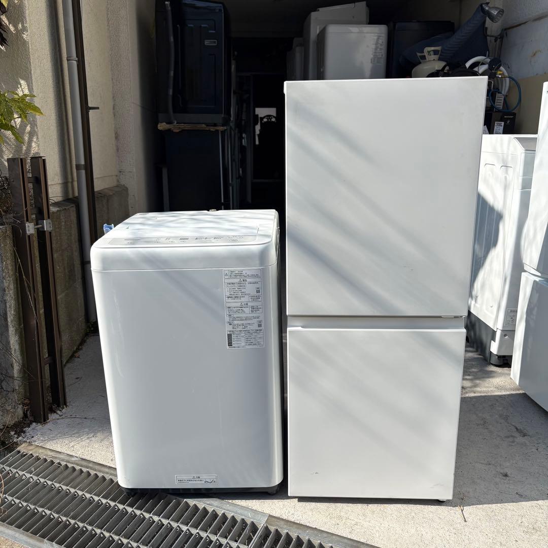 高年式❗️2023 2022年冷蔵庫洗濯機セット　1人暮らしセット　分解洗浄済み