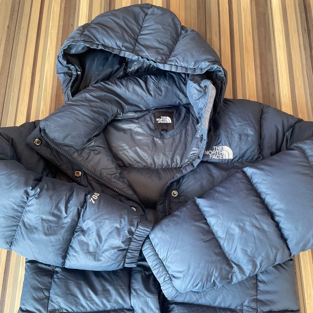 ノースフェイス 700FP ミディアム丈ダウンコート レディースM相当 ブルー