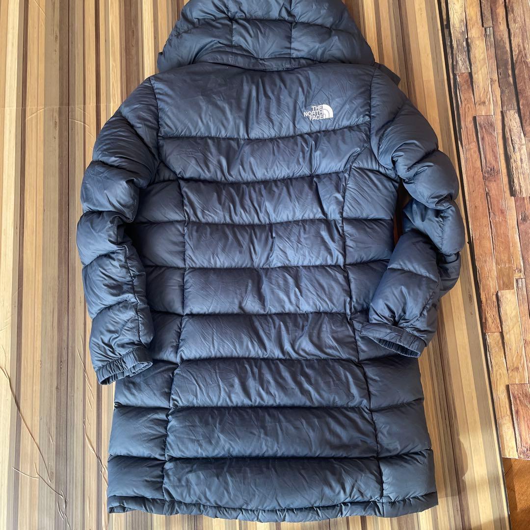 ノースフェイス 700FP ミディアム丈ダウンコート レディースM相当 ブルー
