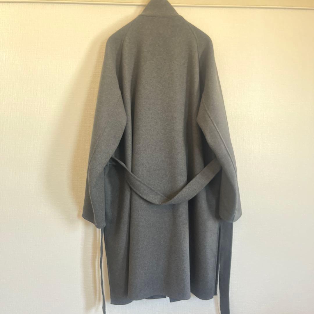 SOEJU グレー スーパー140メルトンバルマカーンコート