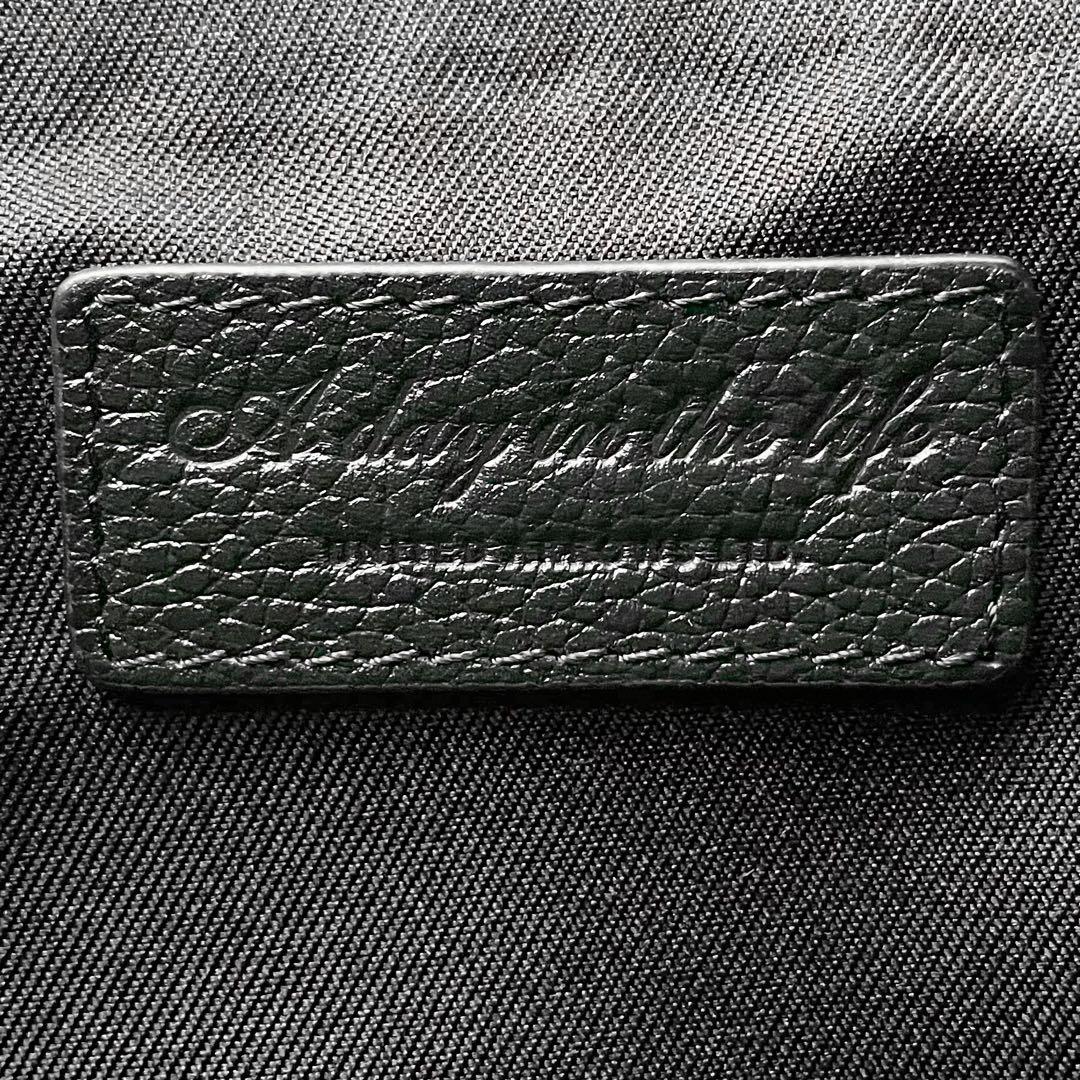 極美品 ユナイテッドアローズ トートバッグ シボ 本革 黒 A4可 大容量 通勤