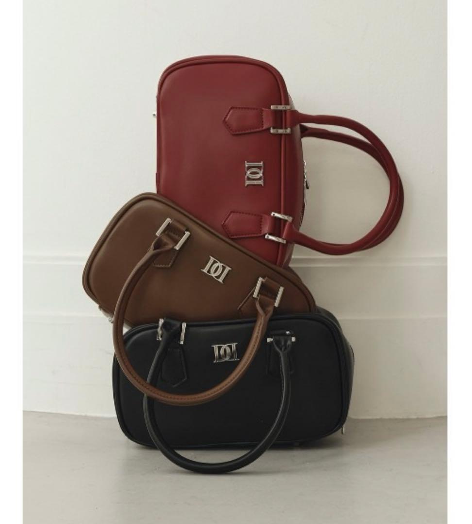 DDロゴレザーハンドバッグ