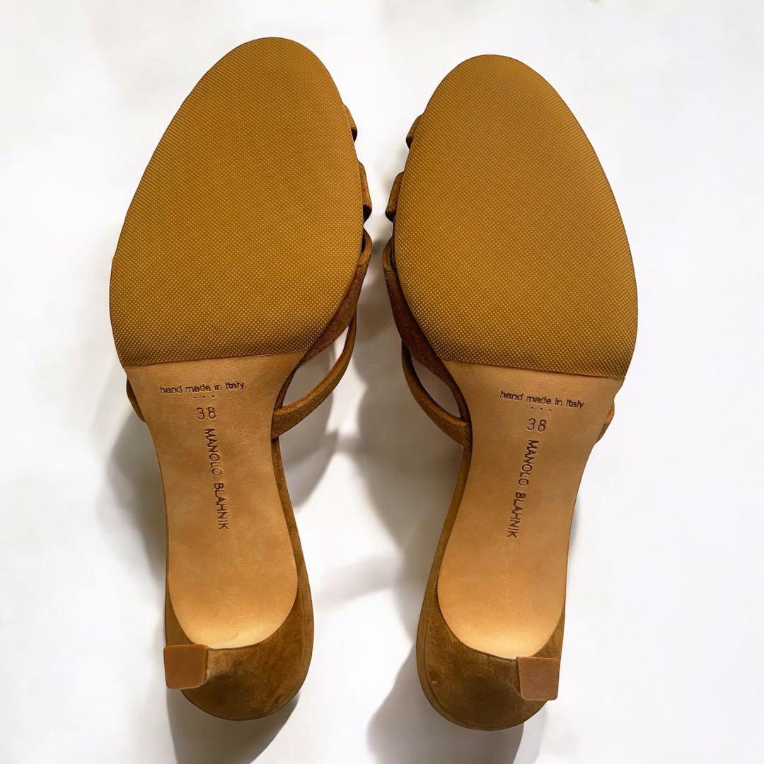 【極美品】MANOLOBRAHNIK マノロブラニク ミュール サンダル 38