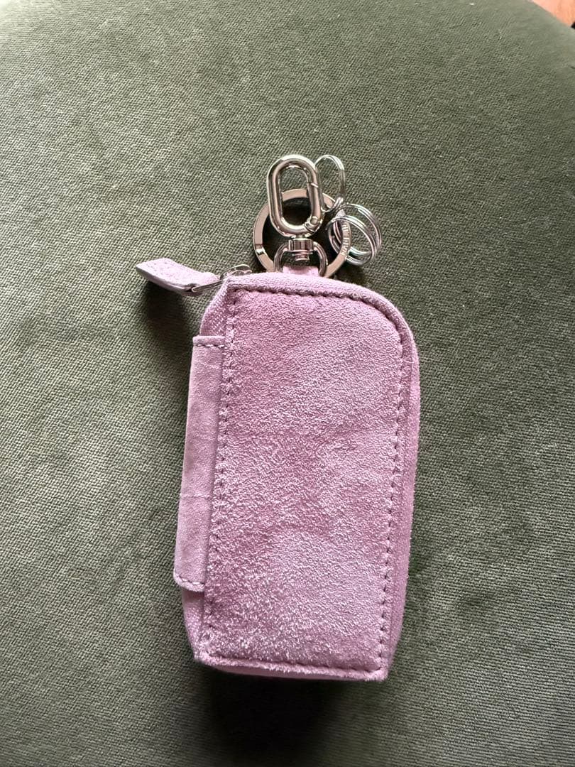VAKT/SHISHIKUIスエード キーケースピンク