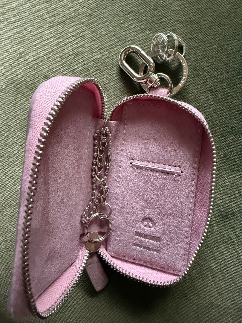 VAKT/SHISHIKUIスエード キーケースピンク