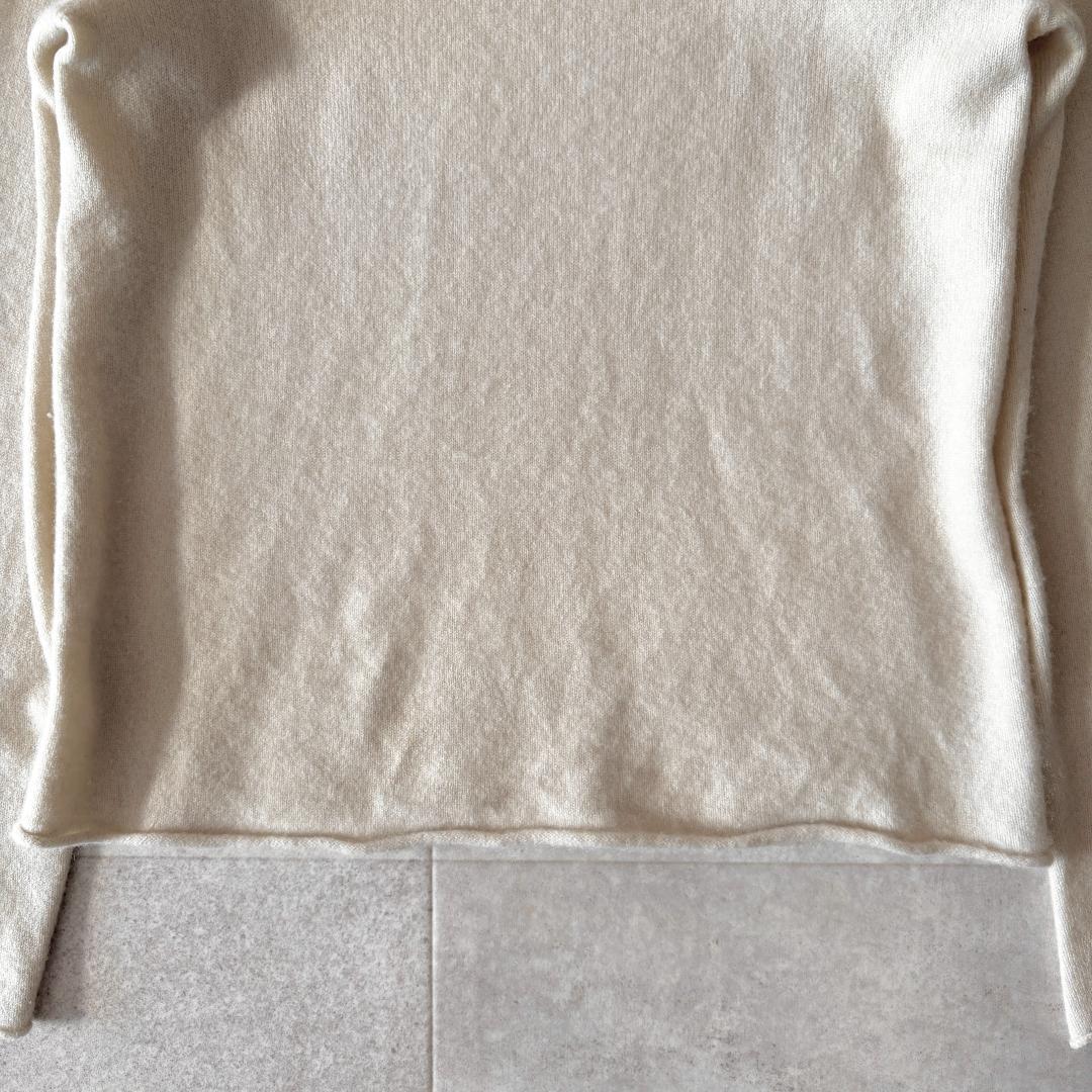 極美品✨️3,3万 エヴァムエヴァ カシミア100%クルーネックニット 洗える