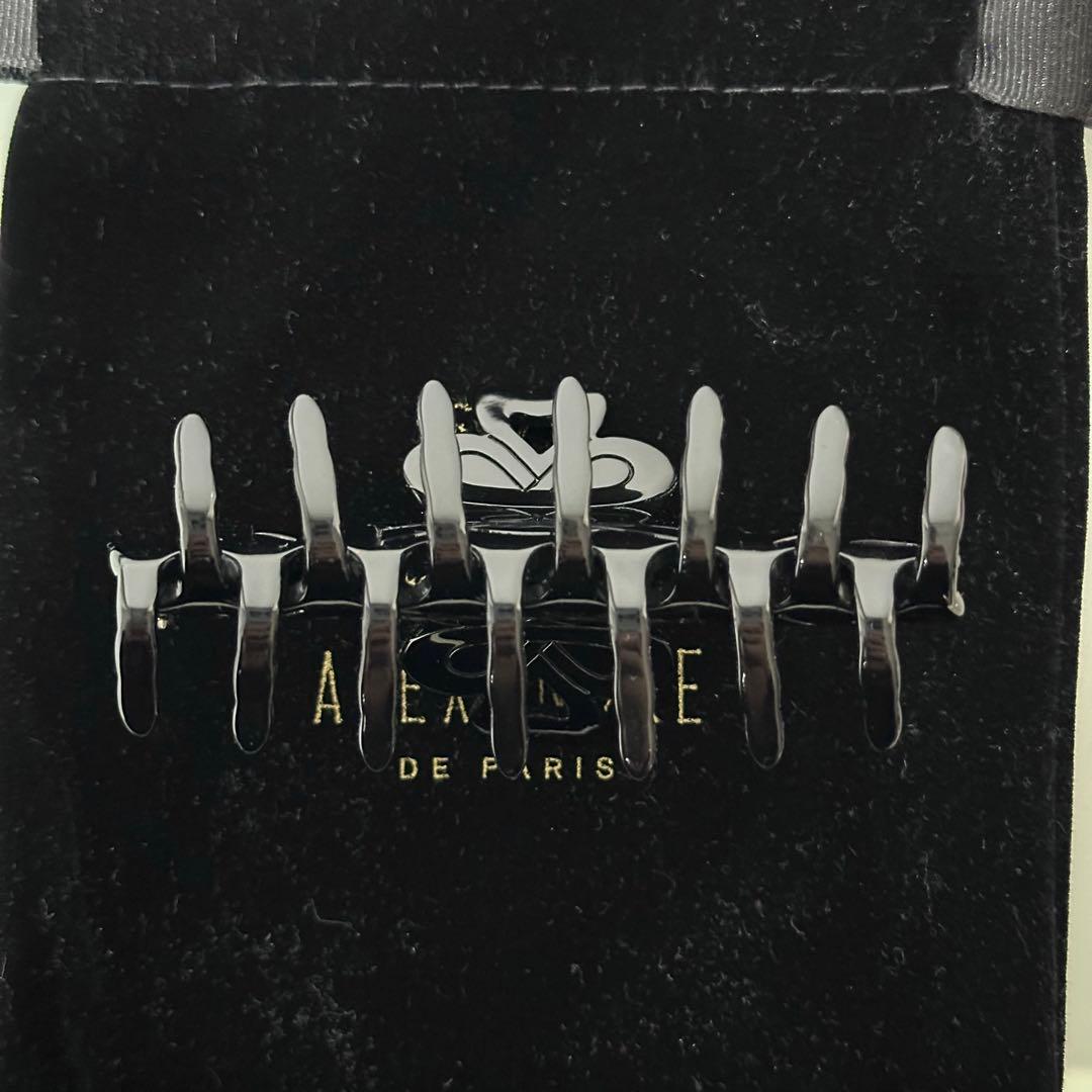 【ALEXANDLE DE PARIS】Mクリップ ブラック