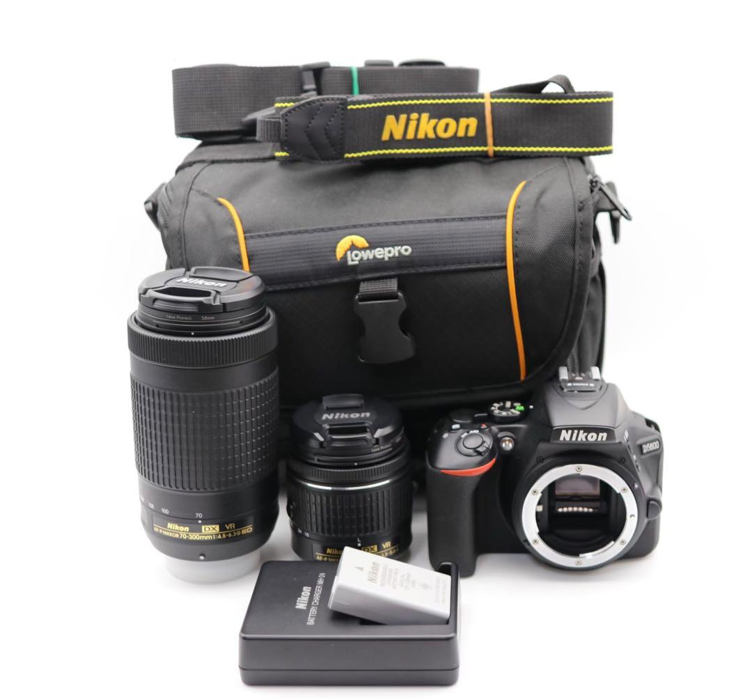 ☆美品【NIKON】D5600 + 18-55mm + 70-300mm ニコン