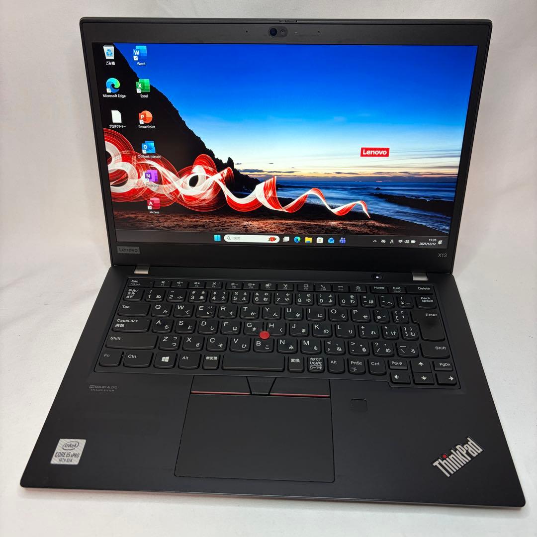 準美品 ThinkPad X13 第10世代 i5 8GB フルHD オフィス