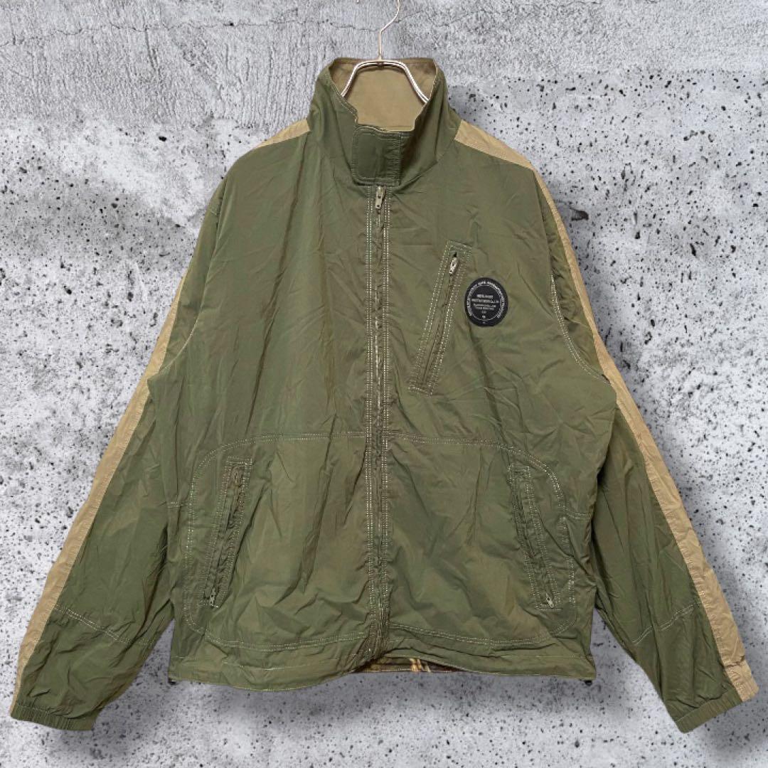 【キムタク着用・希少XL】RATS WARM UP JKT カーキ ナイロン