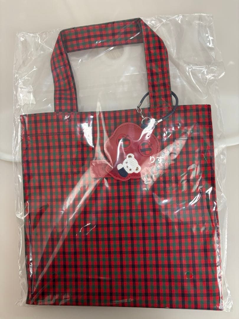 ファミリア　チェック　トートバッグ　トート