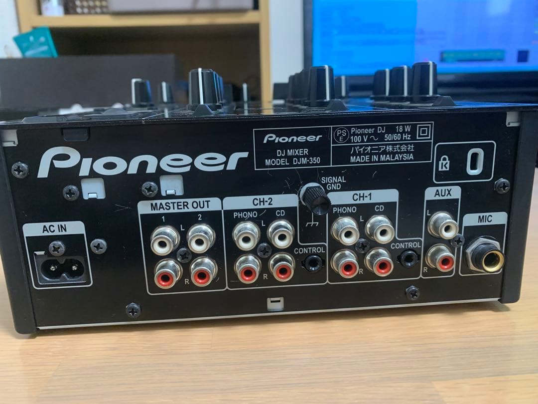 Pioneer DJM-350 2チャンネルDJミキサー