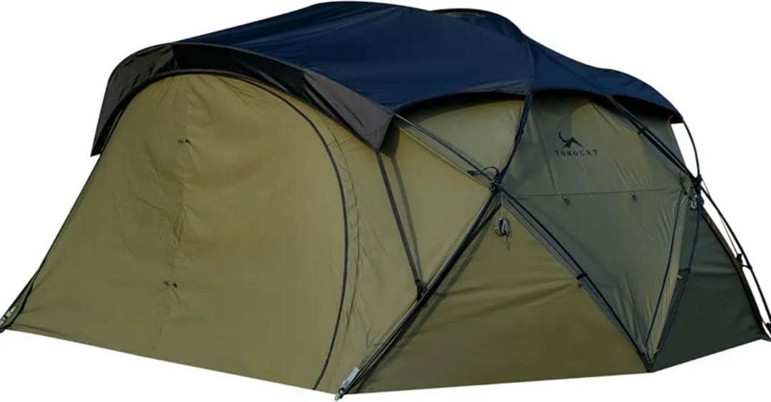 シェルターテント TC 自立式 2～3人用 アルミポール 煙突穴付き4シーズン