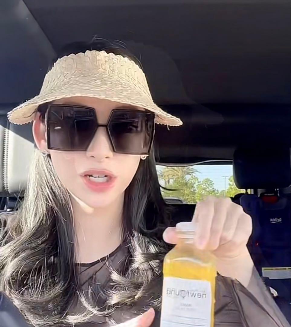 diorスクエアロゴブラックサングラス