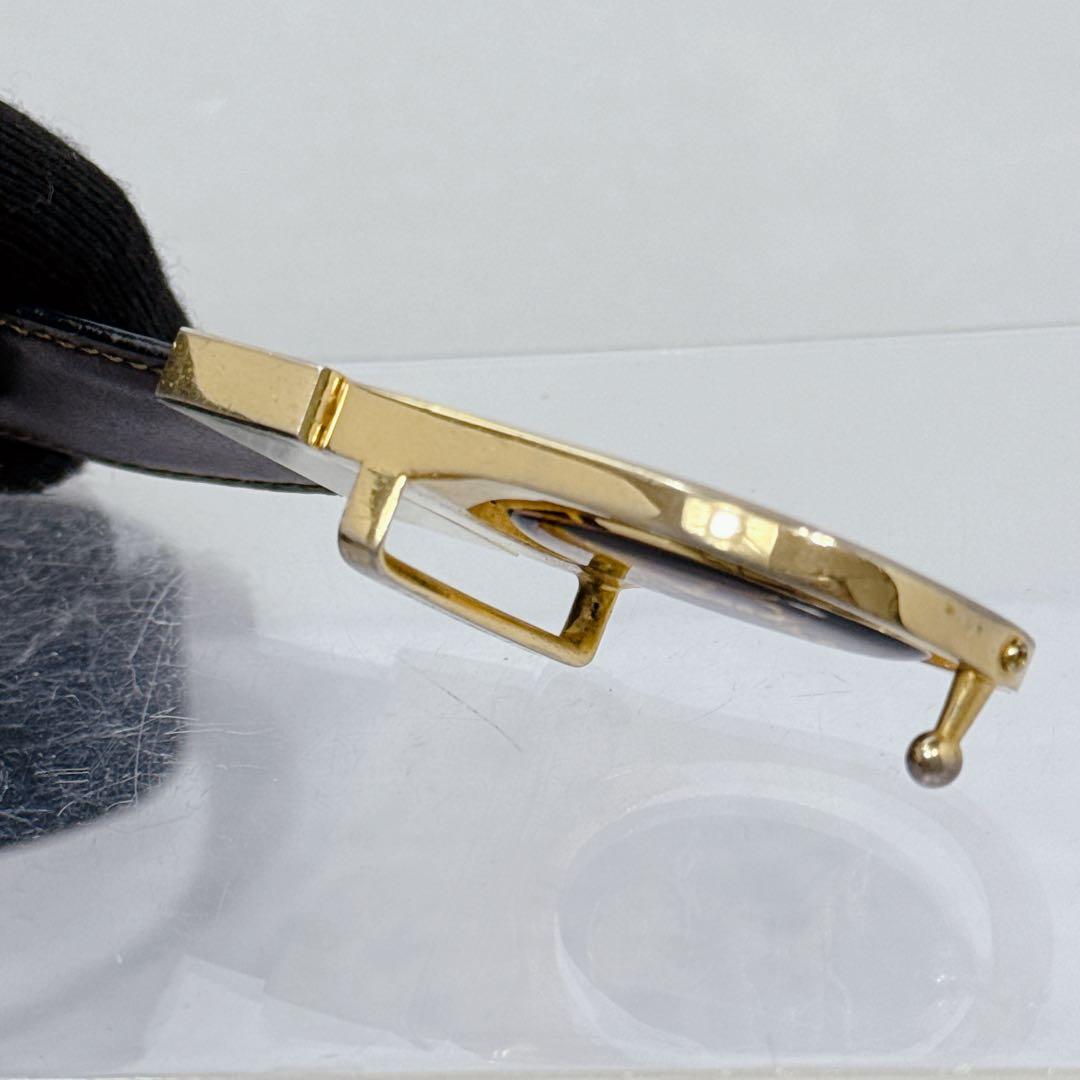 CELINE セリーヌ トリオンフ ダブル回転式ベルト 黒 希少 リバーシブル