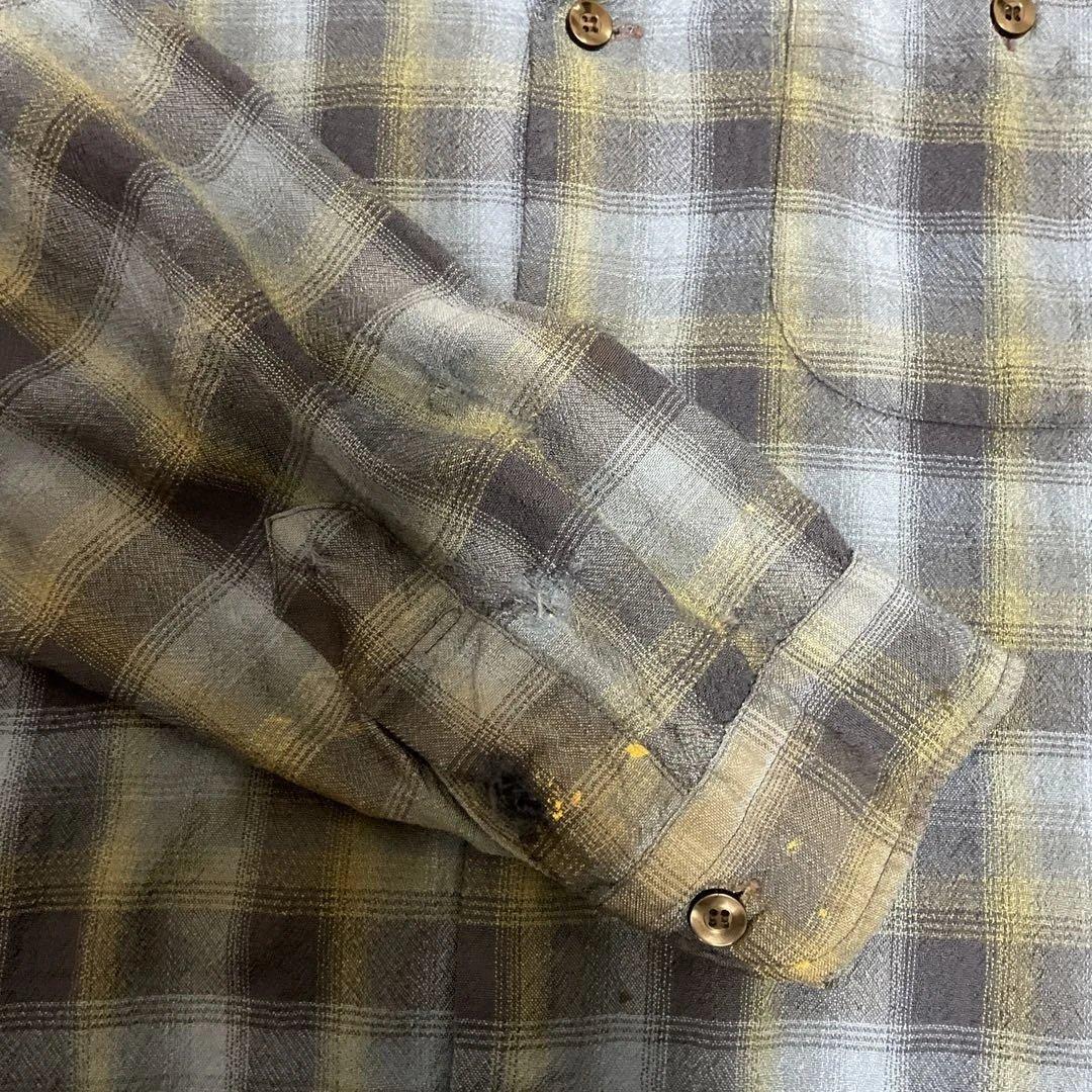 T*o様 60's Pendleton ウールボードシャツ　長袖シャツ 青系チェ