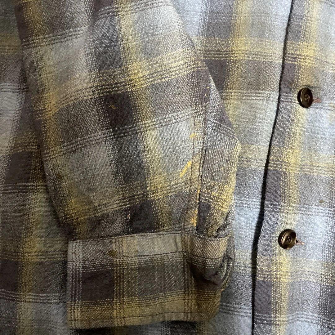 T*o様 60's Pendleton ウールボードシャツ　長袖シャツ 青系チェ